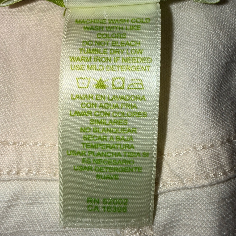 Sigrid Olsen Modernist Cotton Cream Straight Leg Cropped Jeans Women’s size 10 - Picture 7 of 16
